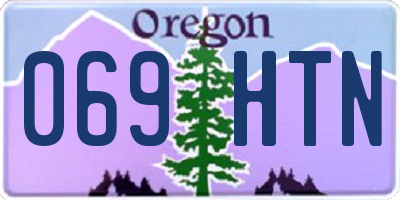 OR license plate 069HTN