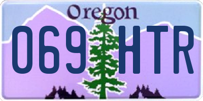 OR license plate 069HTR