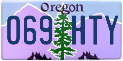 OR license plate 069HTY