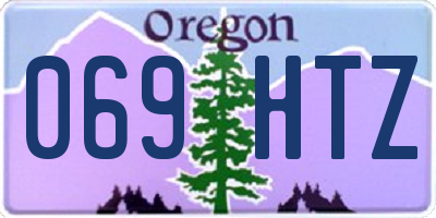 OR license plate 069HTZ
