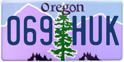 OR license plate 069HUK
