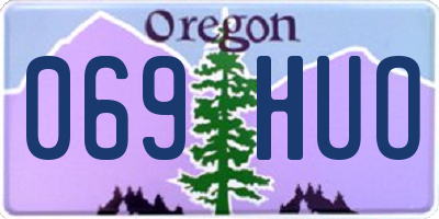 OR license plate 069HUO