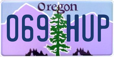 OR license plate 069HUP