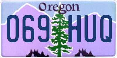 OR license plate 069HUQ