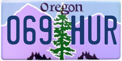OR license plate 069HUR