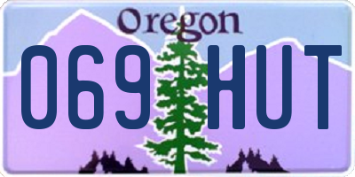 OR license plate 069HUT