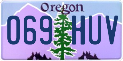 OR license plate 069HUV