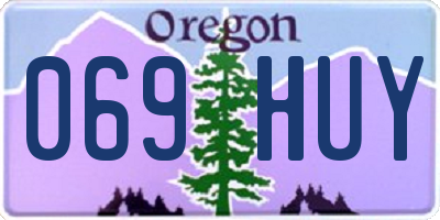 OR license plate 069HUY