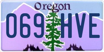 OR license plate 069HVE