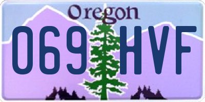 OR license plate 069HVF