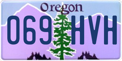 OR license plate 069HVH