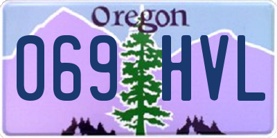 OR license plate 069HVL