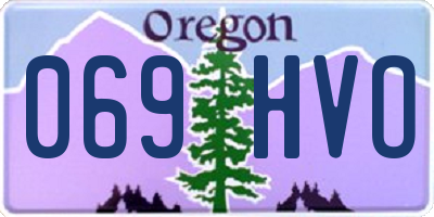 OR license plate 069HVO
