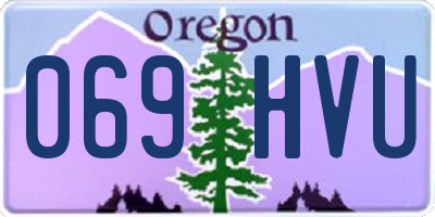 OR license plate 069HVU