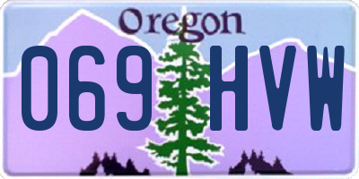 OR license plate 069HVW