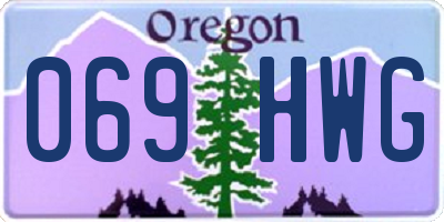 OR license plate 069HWG