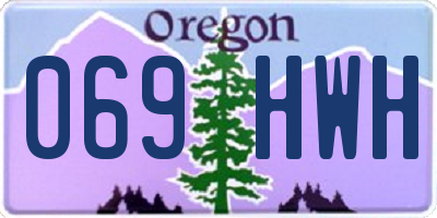 OR license plate 069HWH
