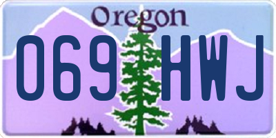OR license plate 069HWJ