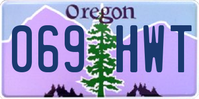 OR license plate 069HWT