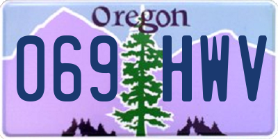 OR license plate 069HWV