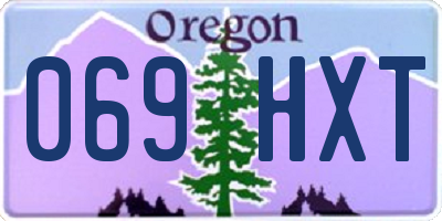 OR license plate 069HXT
