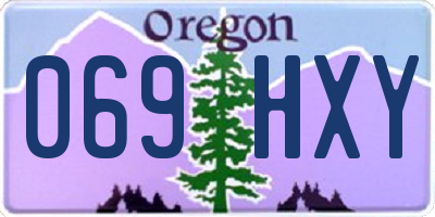 OR license plate 069HXY