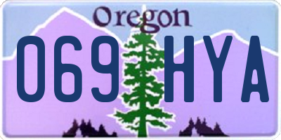 OR license plate 069HYA