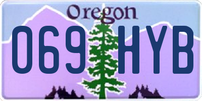 OR license plate 069HYB