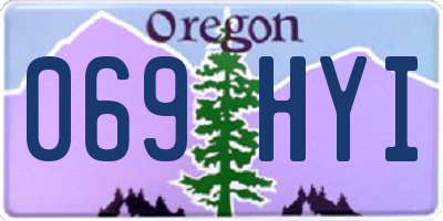 OR license plate 069HYI