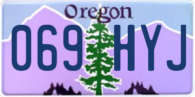 OR license plate 069HYJ