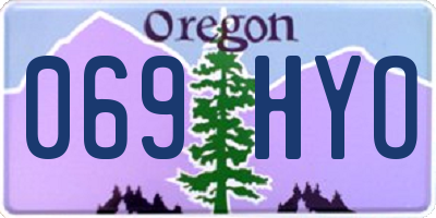 OR license plate 069HYO