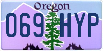 OR license plate 069HYP