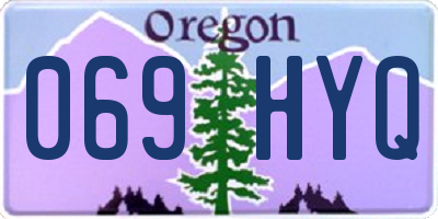 OR license plate 069HYQ