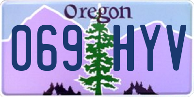 OR license plate 069HYV