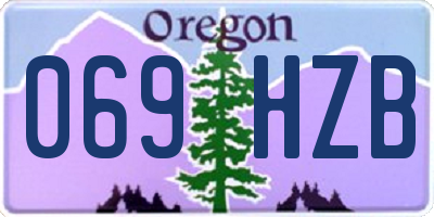 OR license plate 069HZB