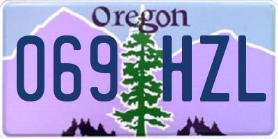 OR license plate 069HZL
