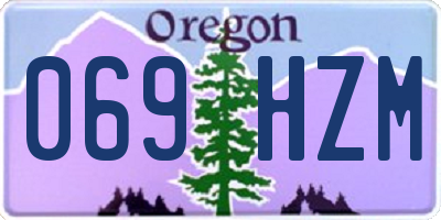 OR license plate 069HZM