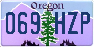 OR license plate 069HZP