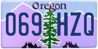 OR license plate 069HZQ