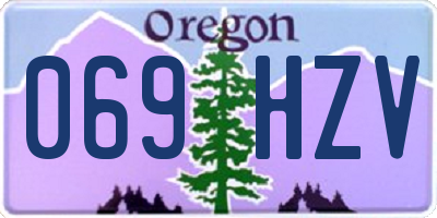 OR license plate 069HZV