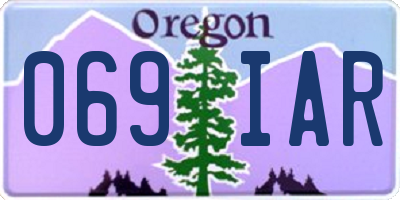 OR license plate 069IAR