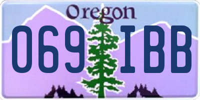 OR license plate 069IBB