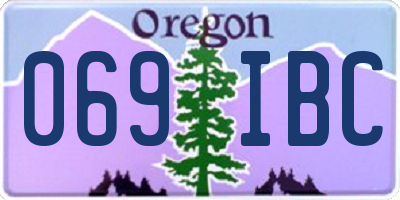 OR license plate 069IBC