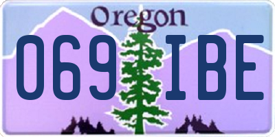 OR license plate 069IBE