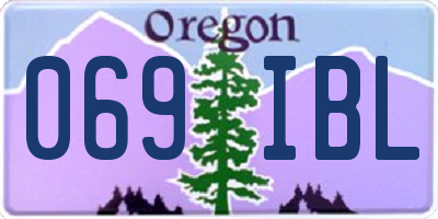 OR license plate 069IBL