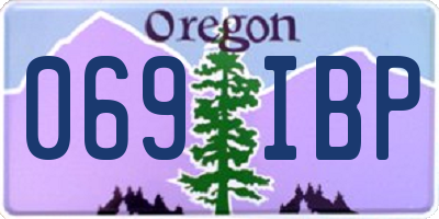 OR license plate 069IBP