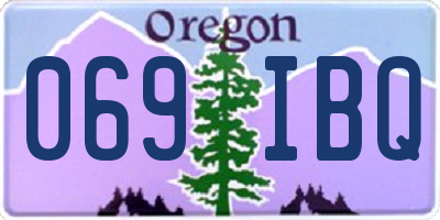 OR license plate 069IBQ
