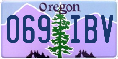 OR license plate 069IBV