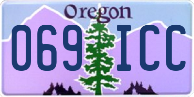 OR license plate 069ICC
