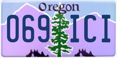 OR license plate 069ICI